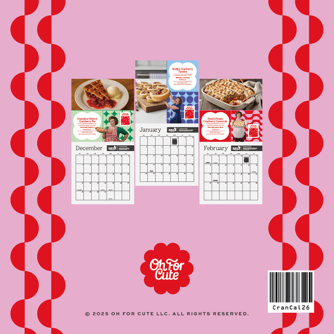 5 Cranberry Calendars w/FREE Tote BAYG!